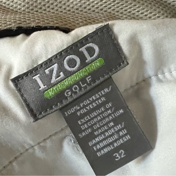 IZod Golf Beige Khaki Extreme Function Shorts W32 - Picture 9 of 11